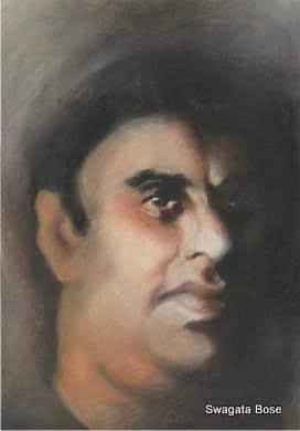 Portrait painting by Swagata Bose